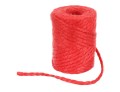 [74144] Sznurek jutowy czerwony 200g 4mm