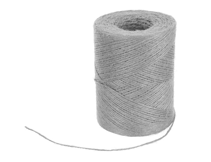 [74137] Sznurek jutowy szary 200g 1mm