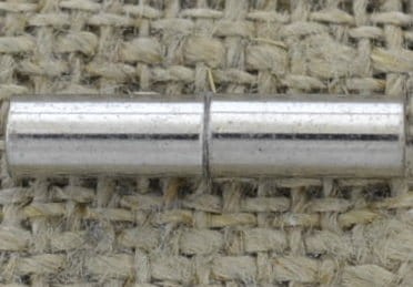 [31559] Zapięcie magnetyczne rurka kolor srebrny 8mm