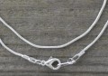 [15156] Baza naszyjnika łańcuszek snake srebrna długa