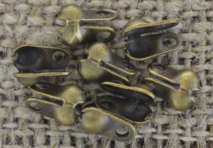 [11523] Końcówka łańcuszka kulkowego brąz 20szt