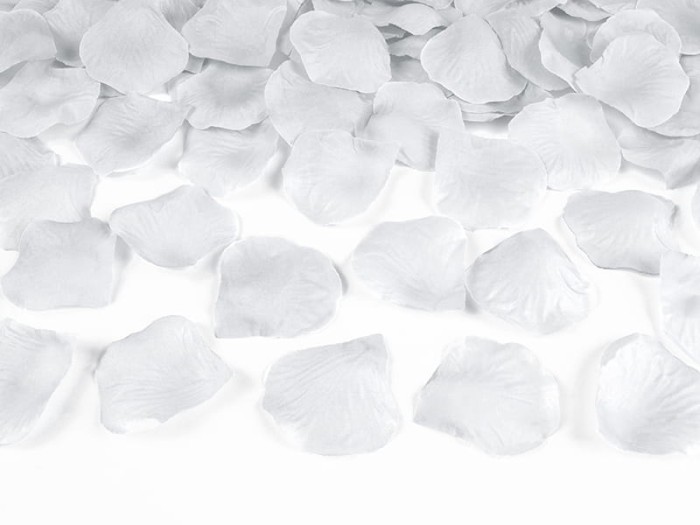 Płatki róż do dekoracji 500 szt srebrne