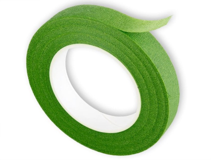 Taśma maskująca florystyczna 12mm zielona