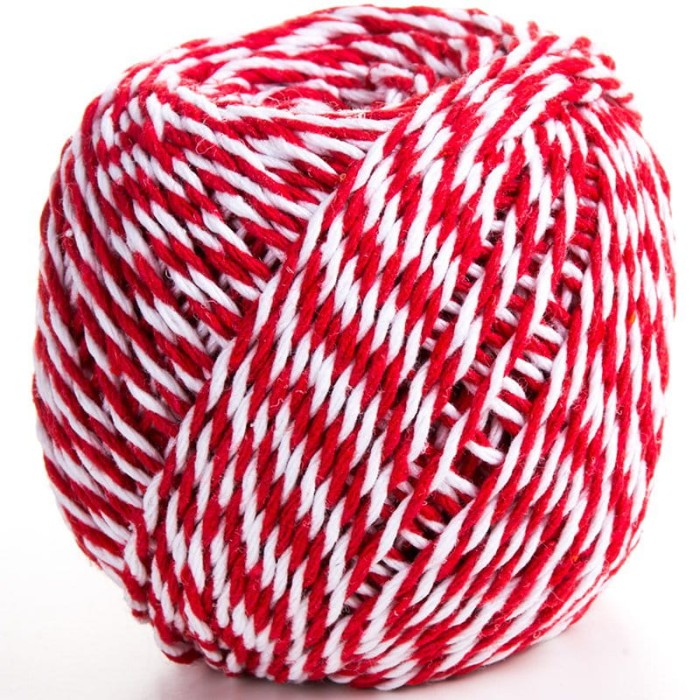 Sznurek piekarski BAKER'S TWINE czerwono-biały