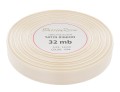 Wstążka satynowa 12mm 32mb ciemnokremowa