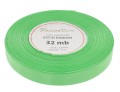 Wstążka satynowa 12mm 32mb jasnozielona