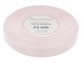 Wstążka satynowa 12mm 32mb bladoróżowa
