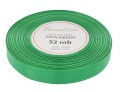 Wstążka satynowa 12mm 32mb zielona