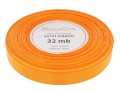 Wstążka satynowa 12mm 32mb pomarańczowa