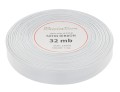 Wstążka satynowa 12mm 32mb srebrna