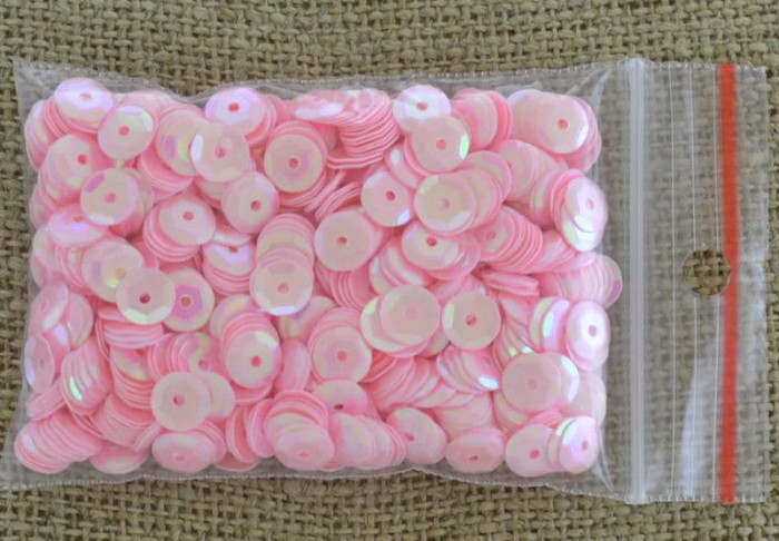 [55512] Cekiny łamane jasnoróżowe 6mm 12 gram