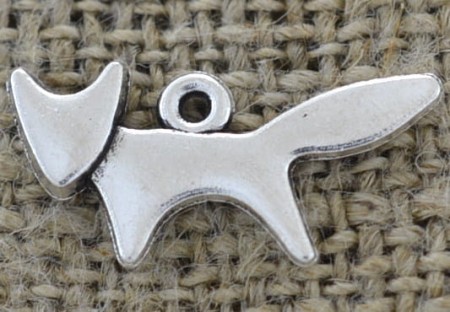 [307249] Zawieszka mała lisek kolor srebra 3szt