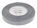 Wstążka satynowa 12mm 32mb szara