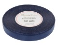 Wstążka satynowa 12mm 32mb ciemnogranatowa