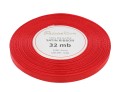 Wstążka satynowa 6mm 32mb czerwona