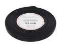 [86008] Wstążka satynowa 6mm 32mb czarna