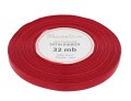 Wstążka satynowa 6mm 32mb bordowa
