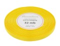 Wstążka satynowa 6mm 32mb żółta