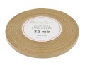 Wstążka satynowa 6mm 32mb bladozłota
