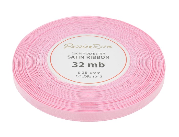 Wstążka 6mm pasteloworóżowa