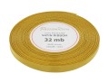 Wstążka satynowa 6mm 32mb złota