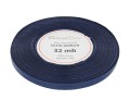 Wstążka satynowa 6mm 32mb ciemnogranatowa