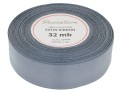 Wstążka satynowa 25mm 32mb stalowa