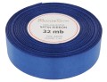 Wstążka satynowa 25mm 32mb granatowa