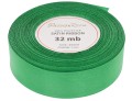 Wstążka satynowa 25mm 32mb zielona