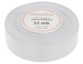 Wstążka satynowa 25mm 32mb srebrna