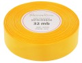 [825080] Wstążka satynowa 25mm 32mb ciemnożółta