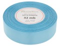 Wstążka satynowa 25mm 32mb jasnoturkusowa
