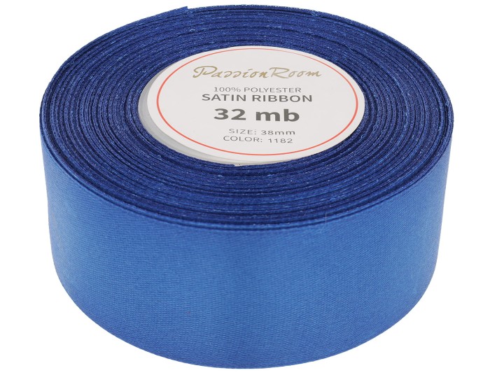Wstążka satynowa 38mm 32mb granatowa