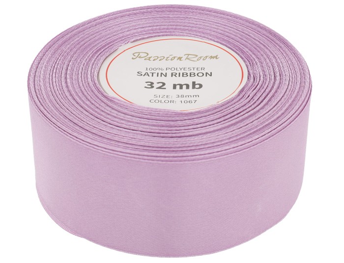 Wstążka satynowa 38mm 32mb lawendowa