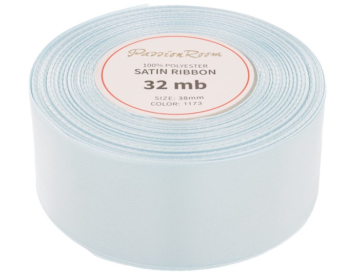Wstążka satynowa 38mm 32mb ciemnobłękitna