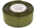 Wstążka satynowa 38mm 32mb oliwkowa