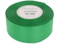 [838028] Wstążka satynowa 38mm 32mb zielona