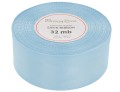 Wstążka satynowa 38mm 32mb lazurowa
