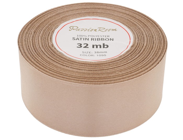 Wstążka satynowa 38mm 32mb cappuccino