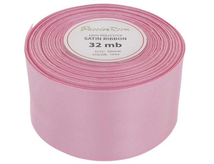 Wstążka satynowa 50mm 32mb różowa
