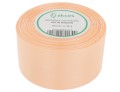 Wstążka satynowa 50mm 32mb łososiowa