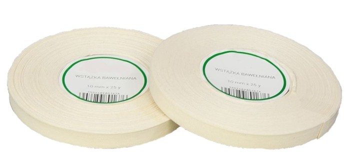 Wstążka bawełniana naturalna 10mm