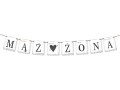 Baner ślubny MĄŻ ŻONA 100cm