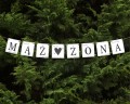 Baner ślubny MĄŻ ŻONA 100cm
