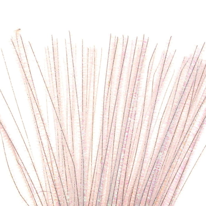 Druciki kreatywne metalizowane białe 10szt