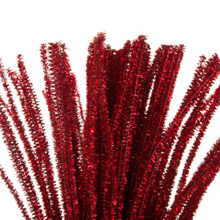 [050188] Druciki kreatywne metalizowane czerwone 10szt