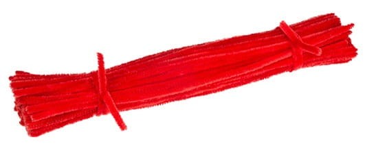 Druciki kreatywne czerwone 10szt