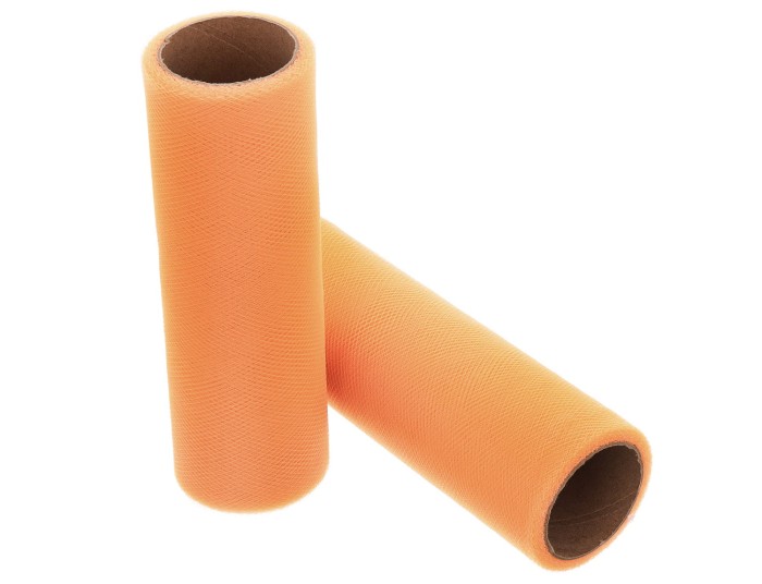 Tiul na rolce 15cm 9m łososiowy