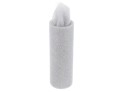 [b716103] Tiul dekoracyjny z brokatem 15cm 9m srebrny
