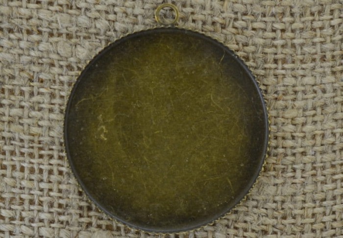 [101115] Baza medalionu brąz na kaboszon 30mm